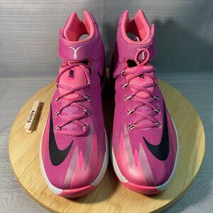 2013 Nike Zoom Hyperev Pink Breast Cancer Awareness Shoes Sneaker Sz 9.5M A0103